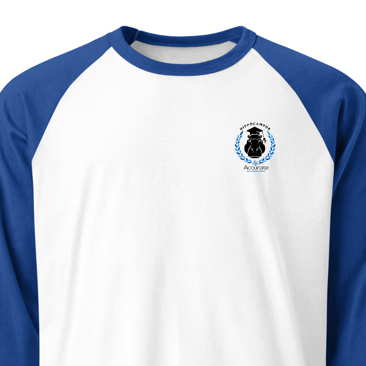Unisex 3/4 Sleeve Raglan Shirt - Hippo