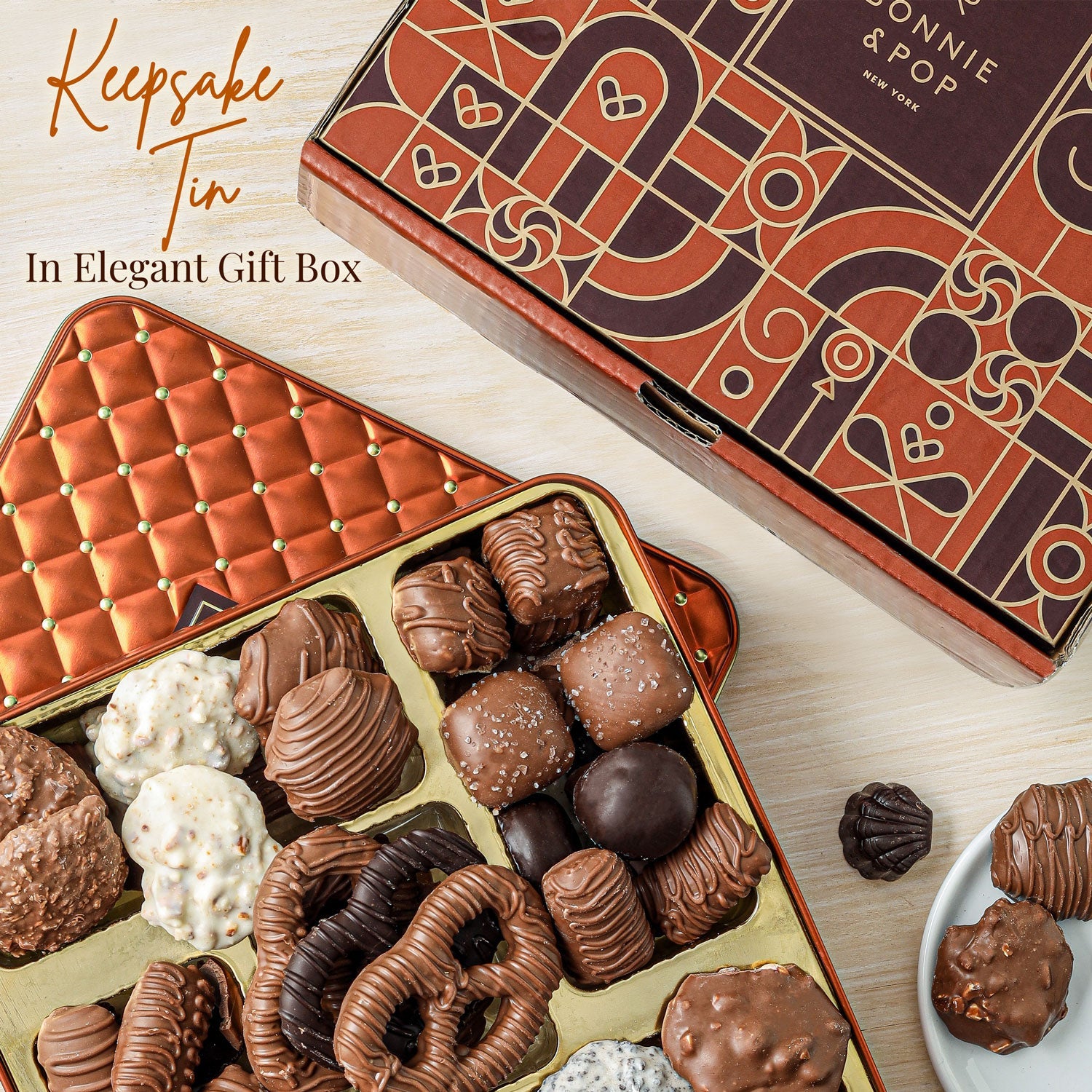 Thank You Gift Basket – Gourmet Chocolate Gift Box with Assorted Chocolates | Appreciation Gift | Bonnie & Pop