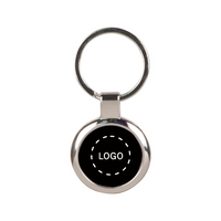 2 1/2' Laserable Round Keychain