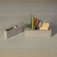Cement Desk Organizer