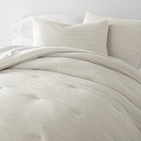 Waffle Textured 3 Piece Down Alternative Comforter Set
