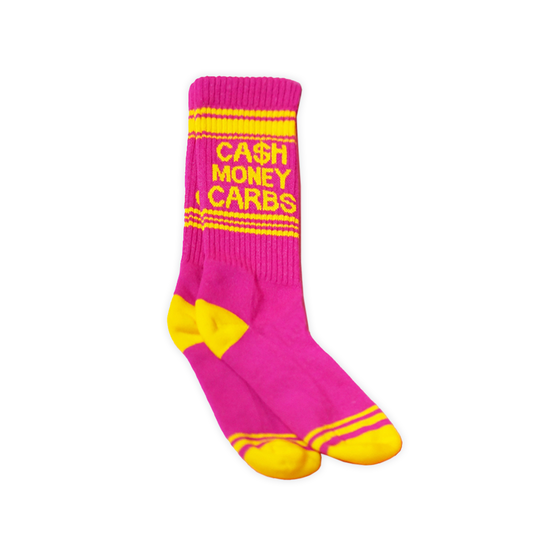 Cash Money Carbs Gym Socks