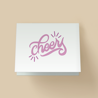 White Cheers Card