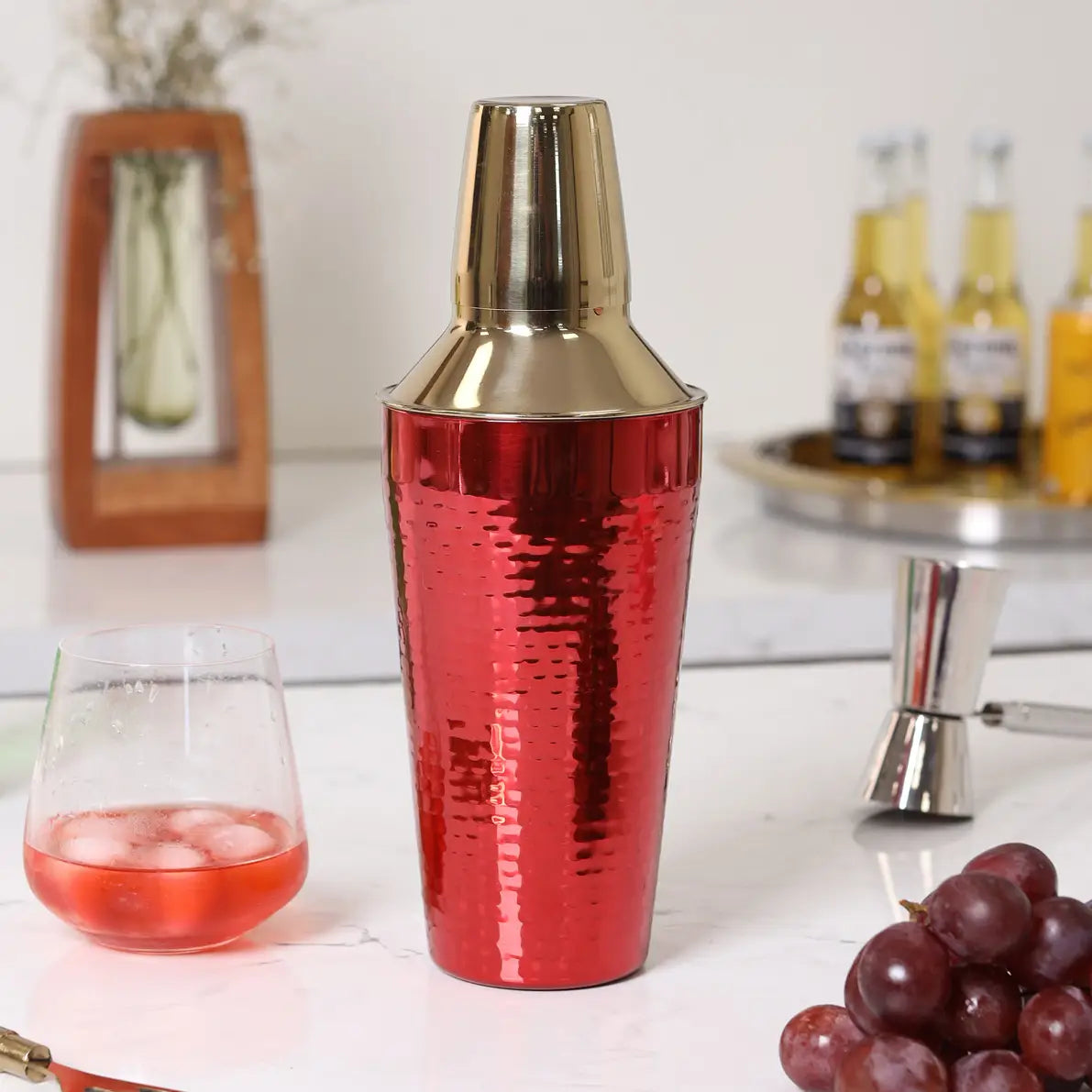 Red & Gold Cocktail Shaker
