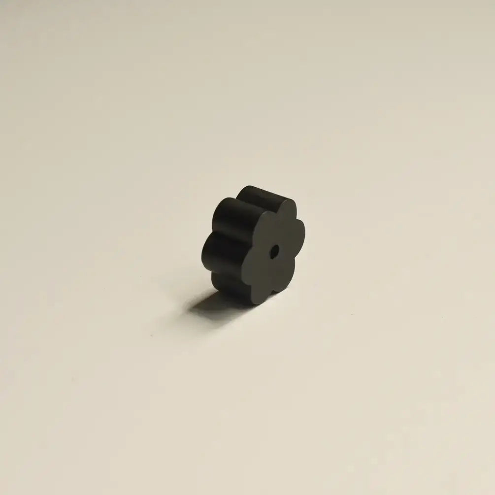 Flower Black Brass Incense Holder
