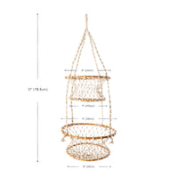 Handwoven Macrame Hanging Basket