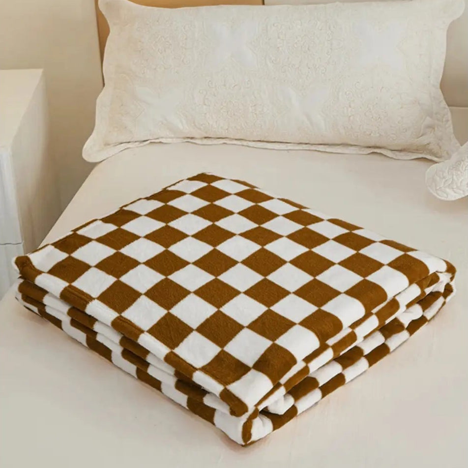 Checkered Throw Blanket