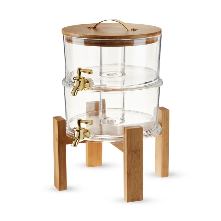 Glass Double Drink Dispenser