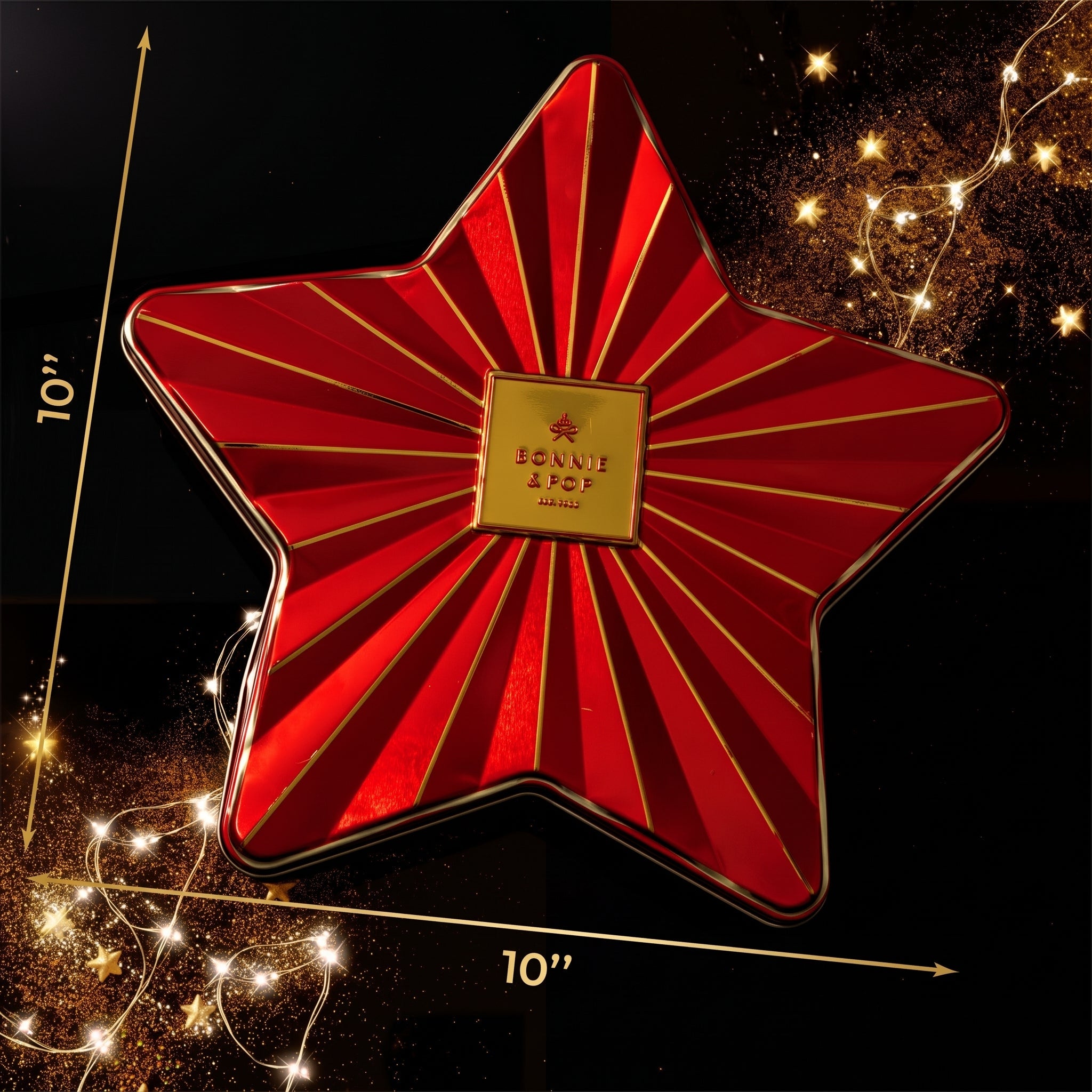 Christmas Chocolate Bon Bons Star Tin – Gourmet Holiday Gift
