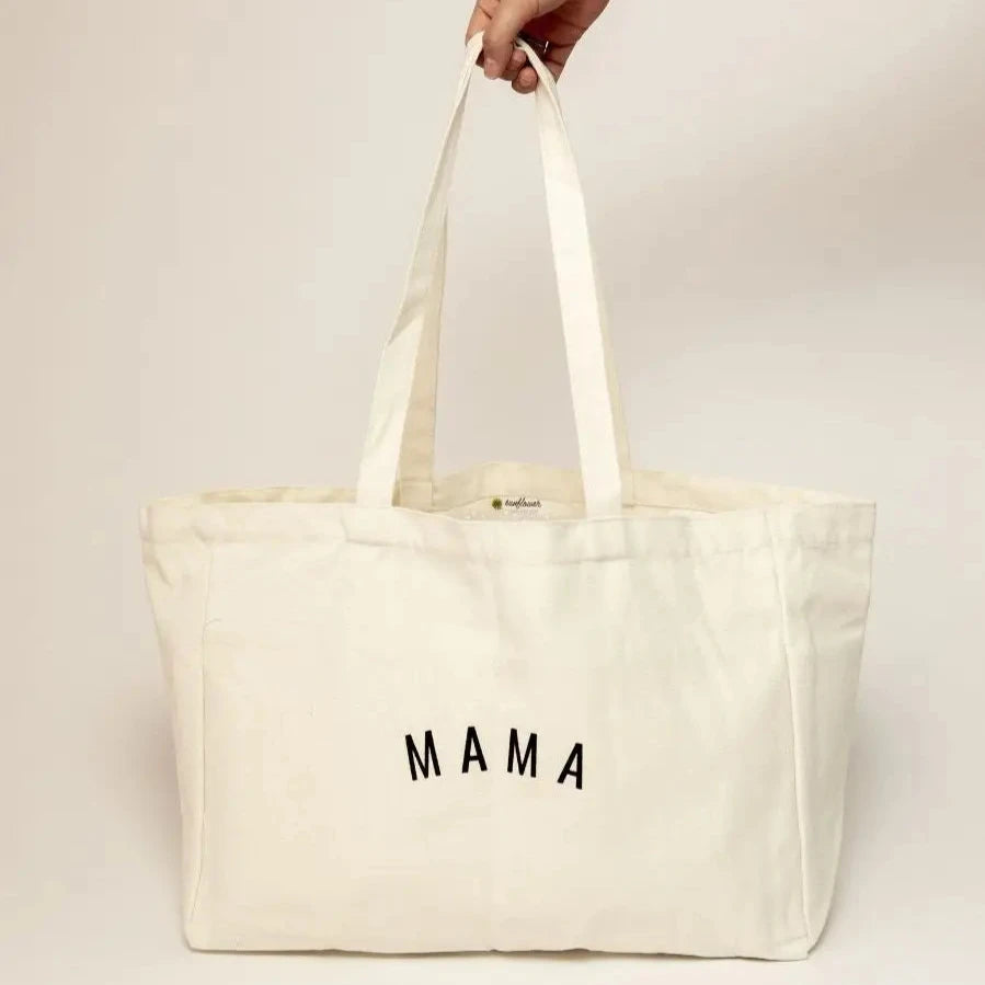 Mama Canvas Tote Bag | Stylish Eco-Friendly Diaper Bag