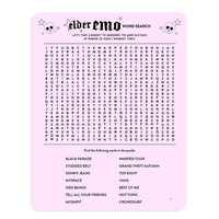 Emo Word Search