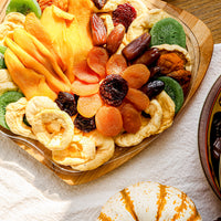 Dried Fruit Gift Basket in Convertible Wooden Tray – Healthy & Elegant Fruit Gift