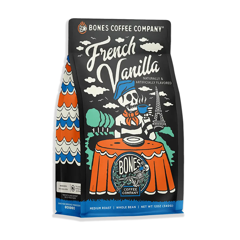 French Vanilla Coffee by Bones Coffee Co