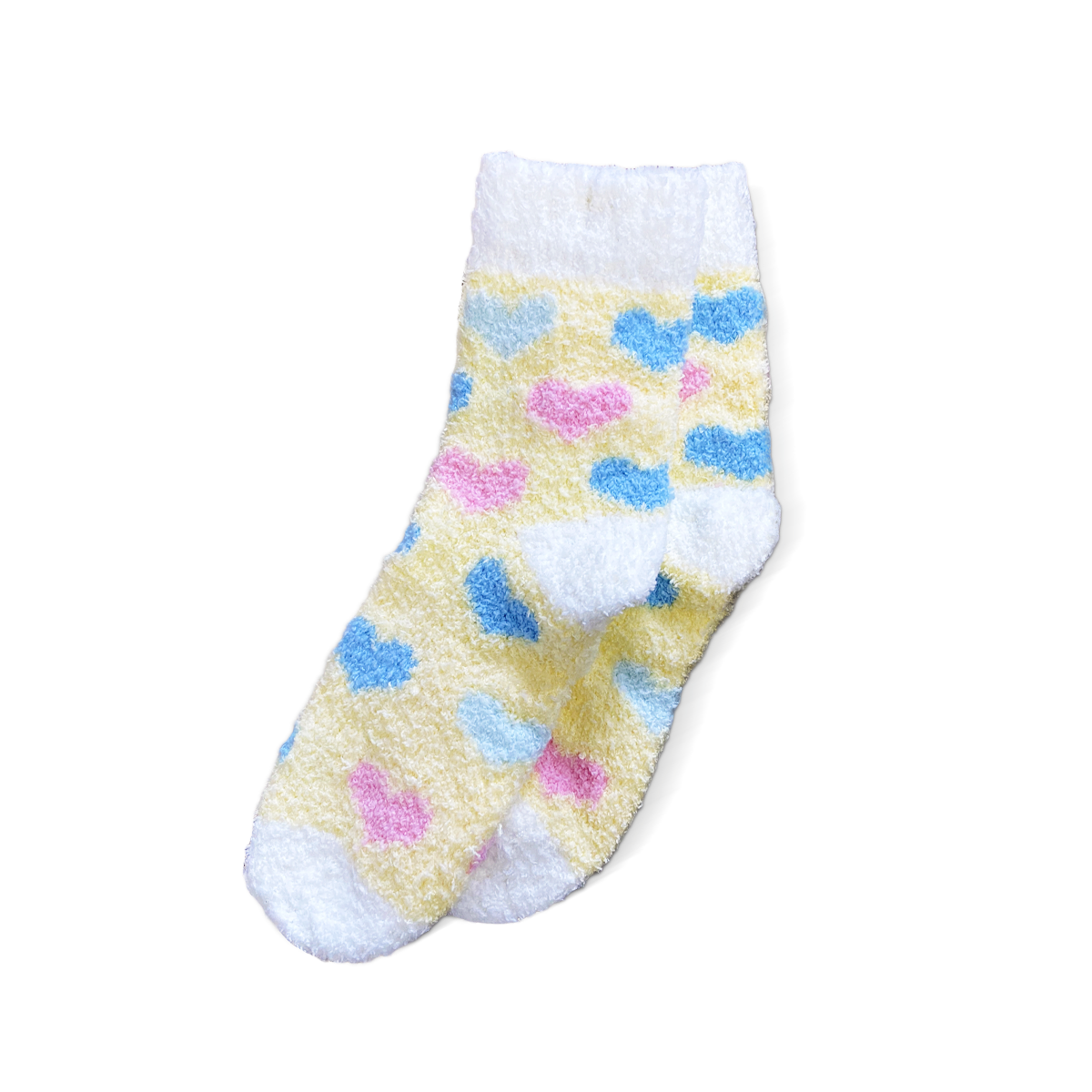 Fuzzy Heart Socks