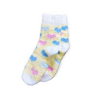 Fuzzy Heart Socks