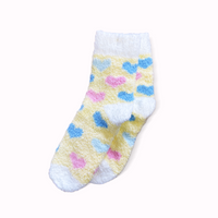 Fuzzy Heart Socks