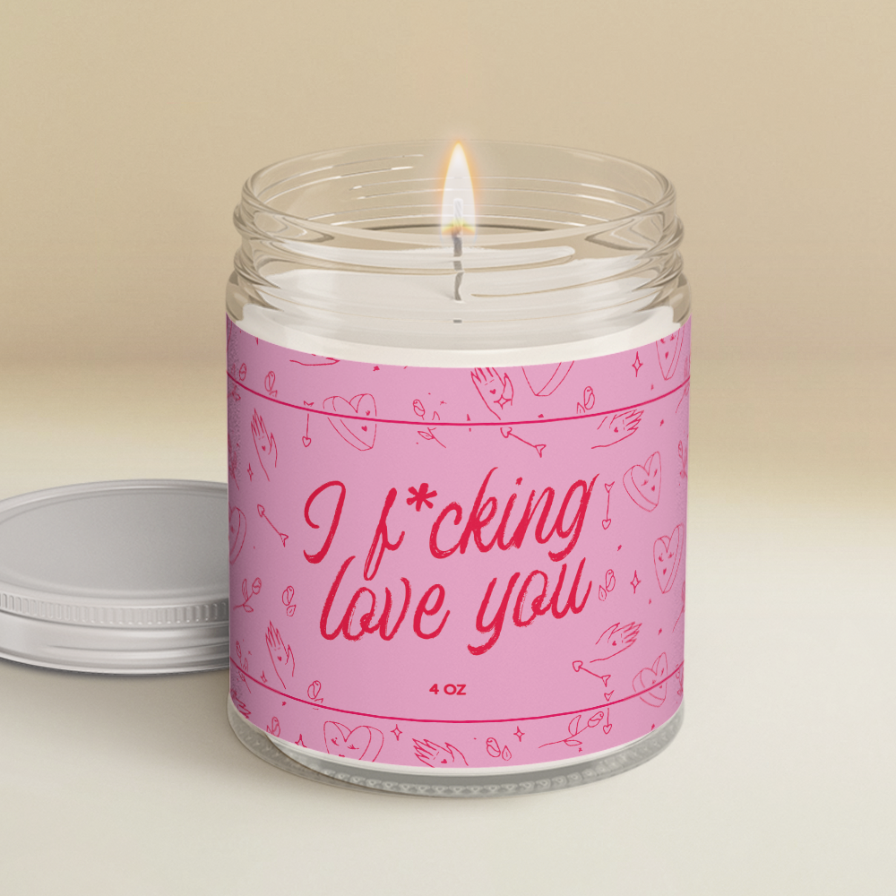 I Love You Candle