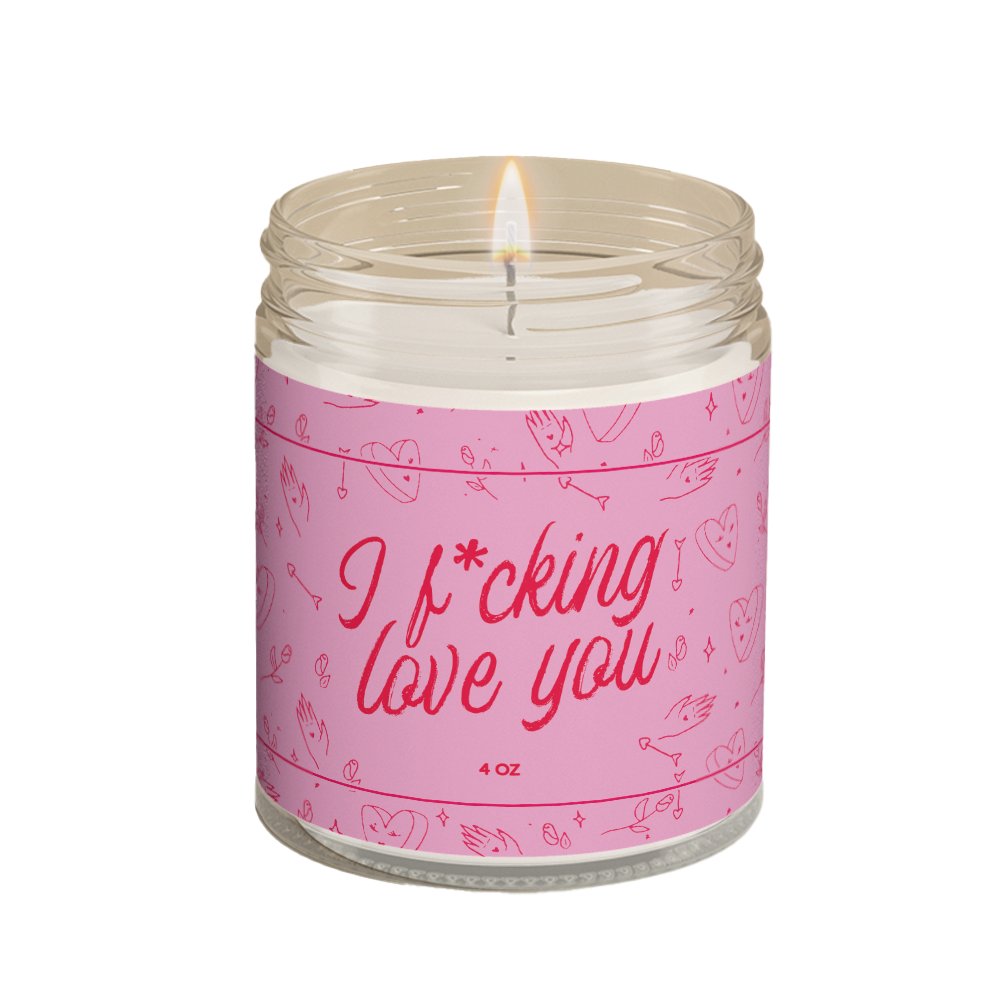 I Love You Candle