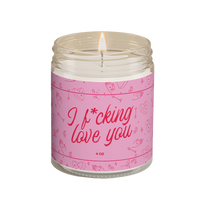 I Love You Candle