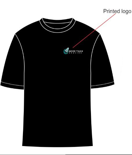More than Scaling Black T Shirts
