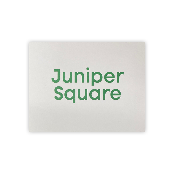 Blank White Juniper Square Card