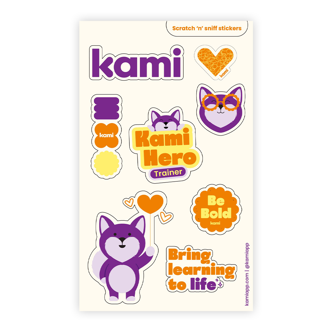 Kami Hero Sticker sheet
