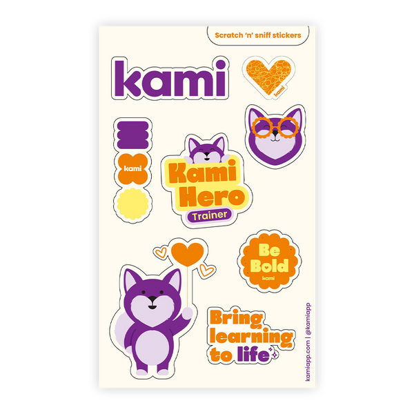 Kami Hero Sticker sheet – Happy Box