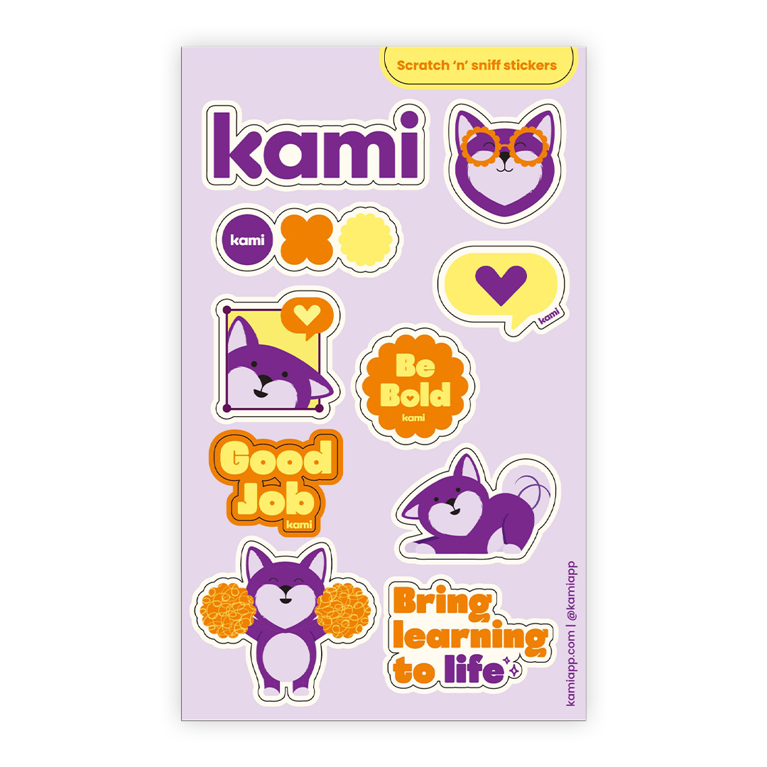 Kami Bring Learning to Life sticker sheet
