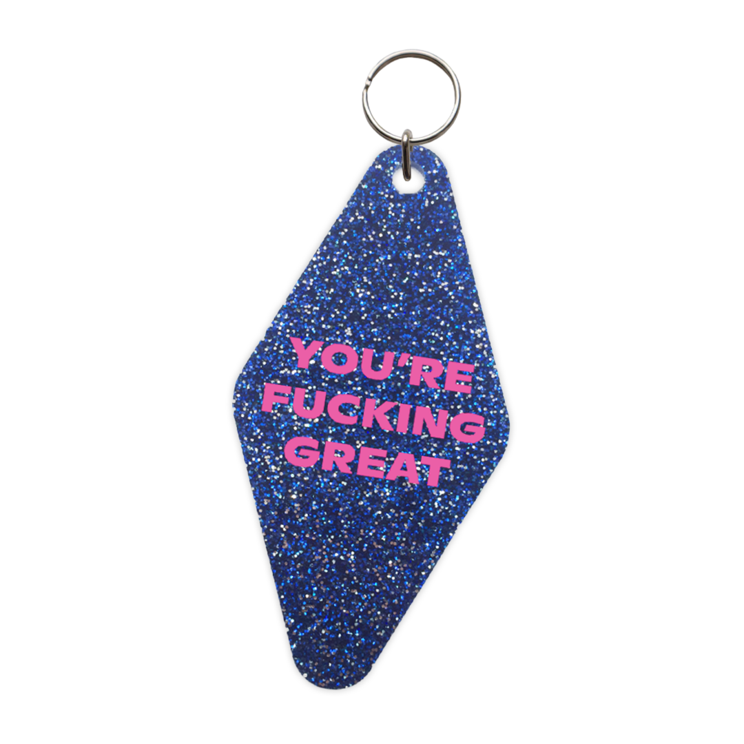 You Are Great Retro Keychain