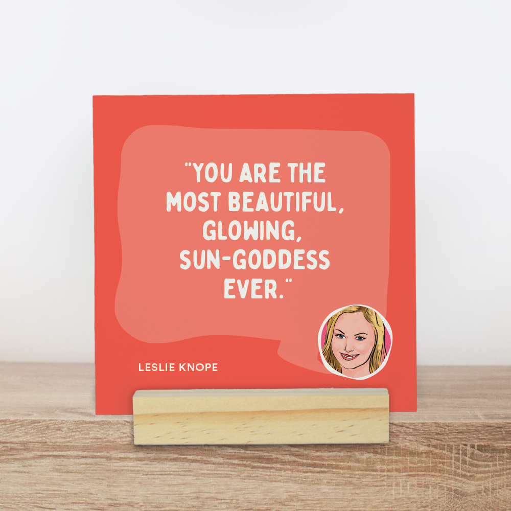 You Beautiful Tropical Fish: Leslie Knope Affirmation Cards