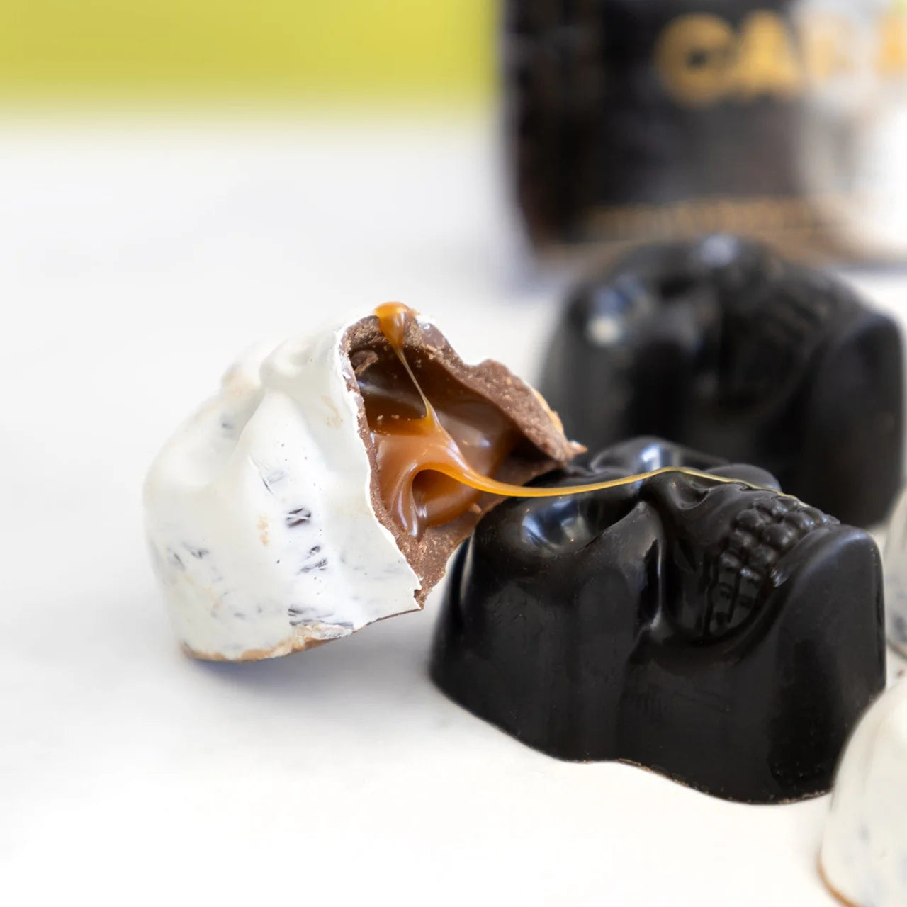 Chocolate Caramel Skulls