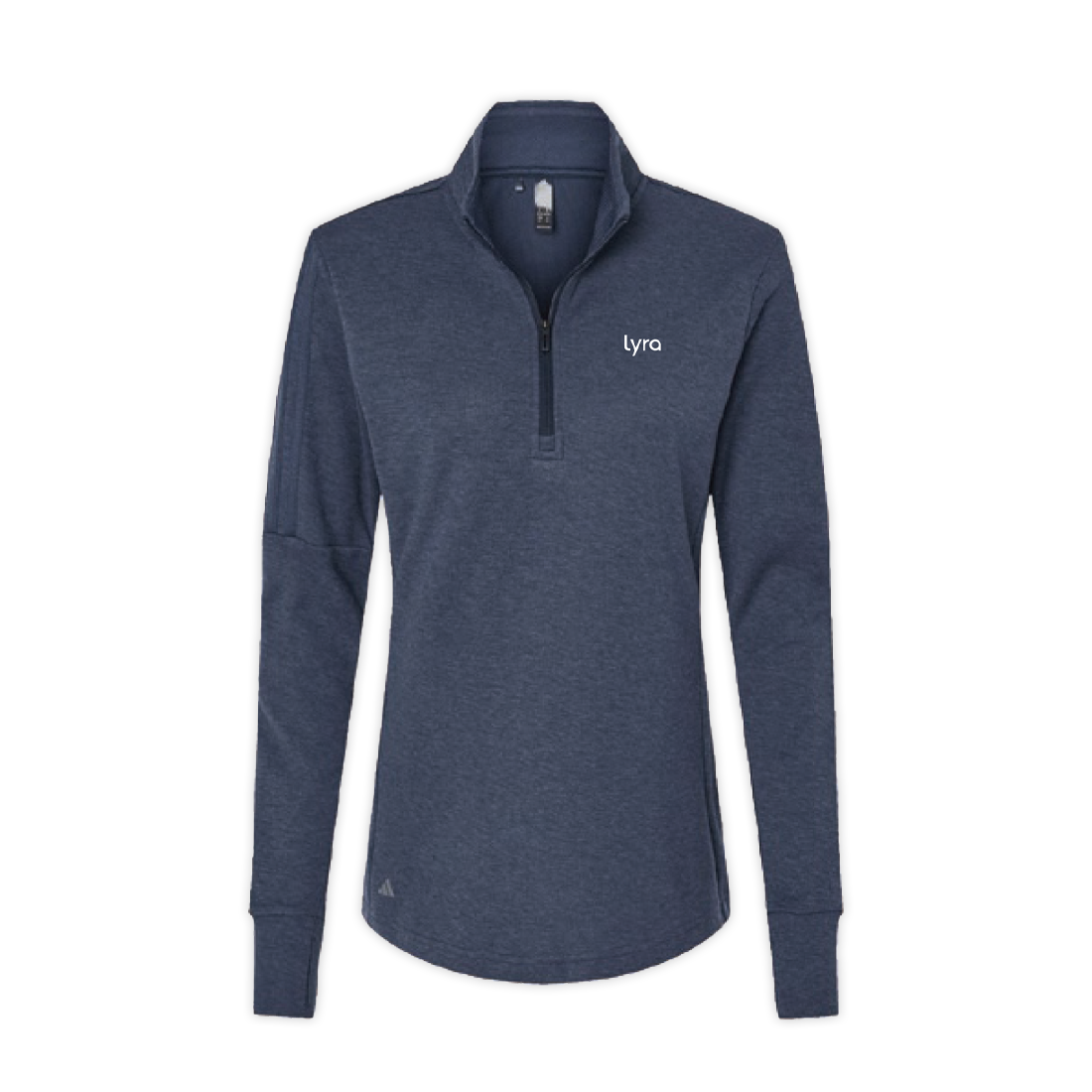 Lyra Adidas Women's 3 Stripe Quarter Zip Sweater