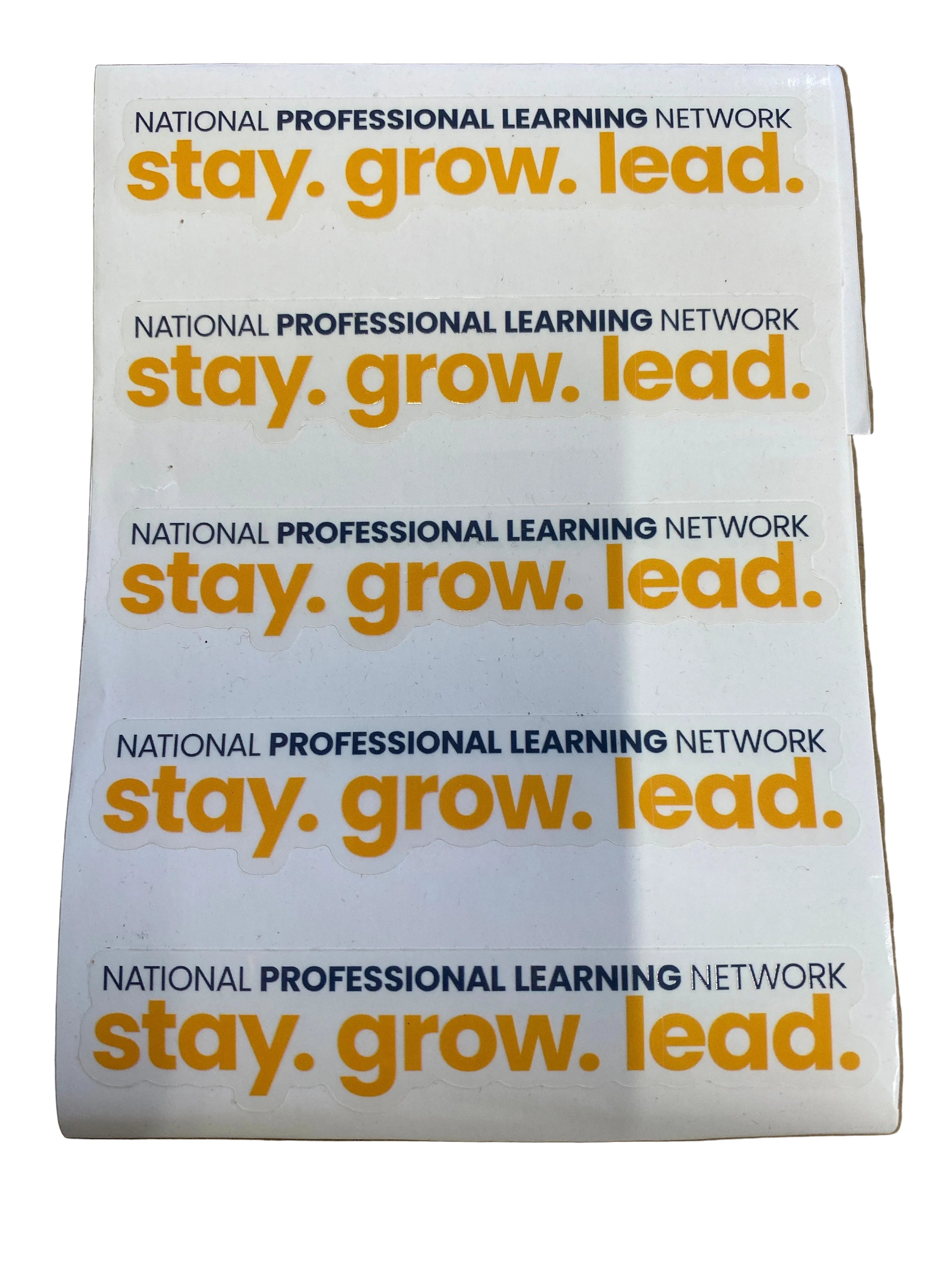New Teacher Center stay. grow. lead. Sticker Sheet
