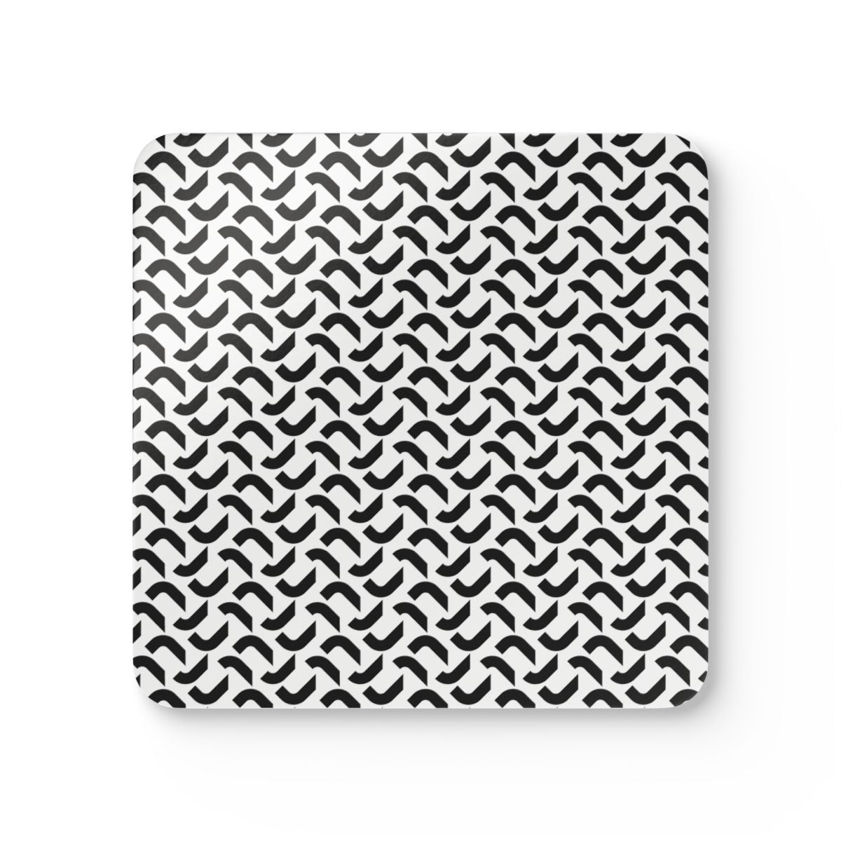 Hardboard Coasters with Cork Bottom (Set of 4)
