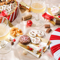 Christmas Gift Basket – Holiday Treat Assortment Box with Chocolates, Nuts & Caramels