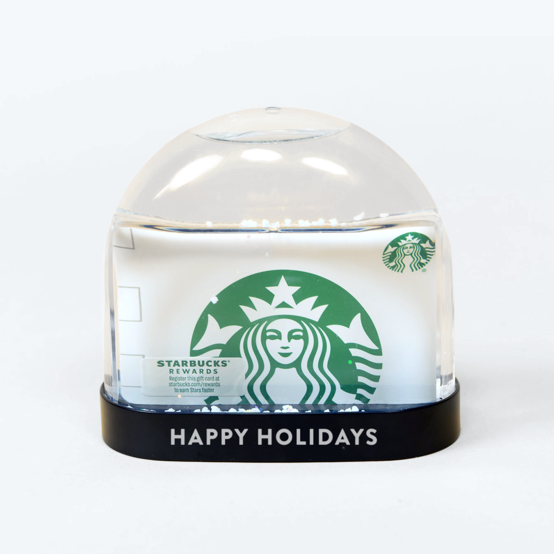 Snowglobe Photo Frame with $10 Starbucks Gift Card