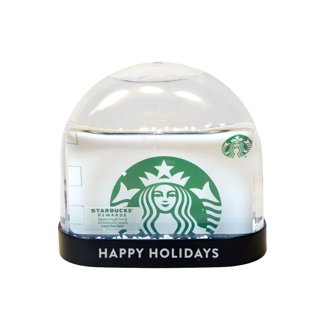 Snowglobe Photo Frame with $10 Starbucks Gift Card