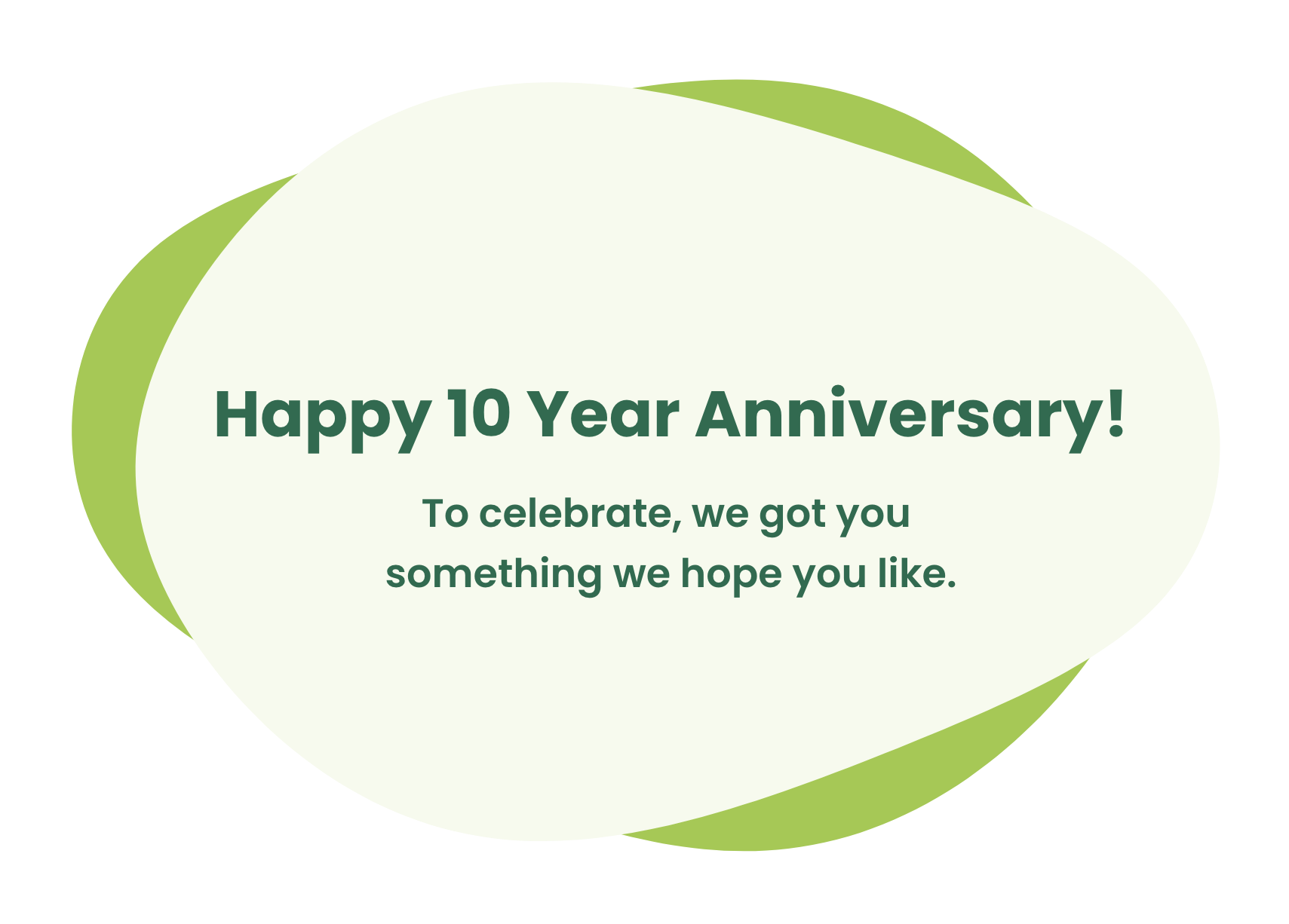 Suja Year 10 Milestone Gift