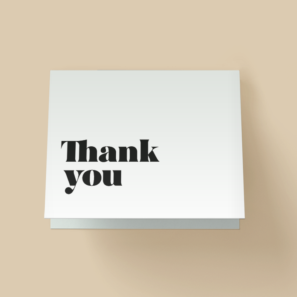 Simple thank you Card