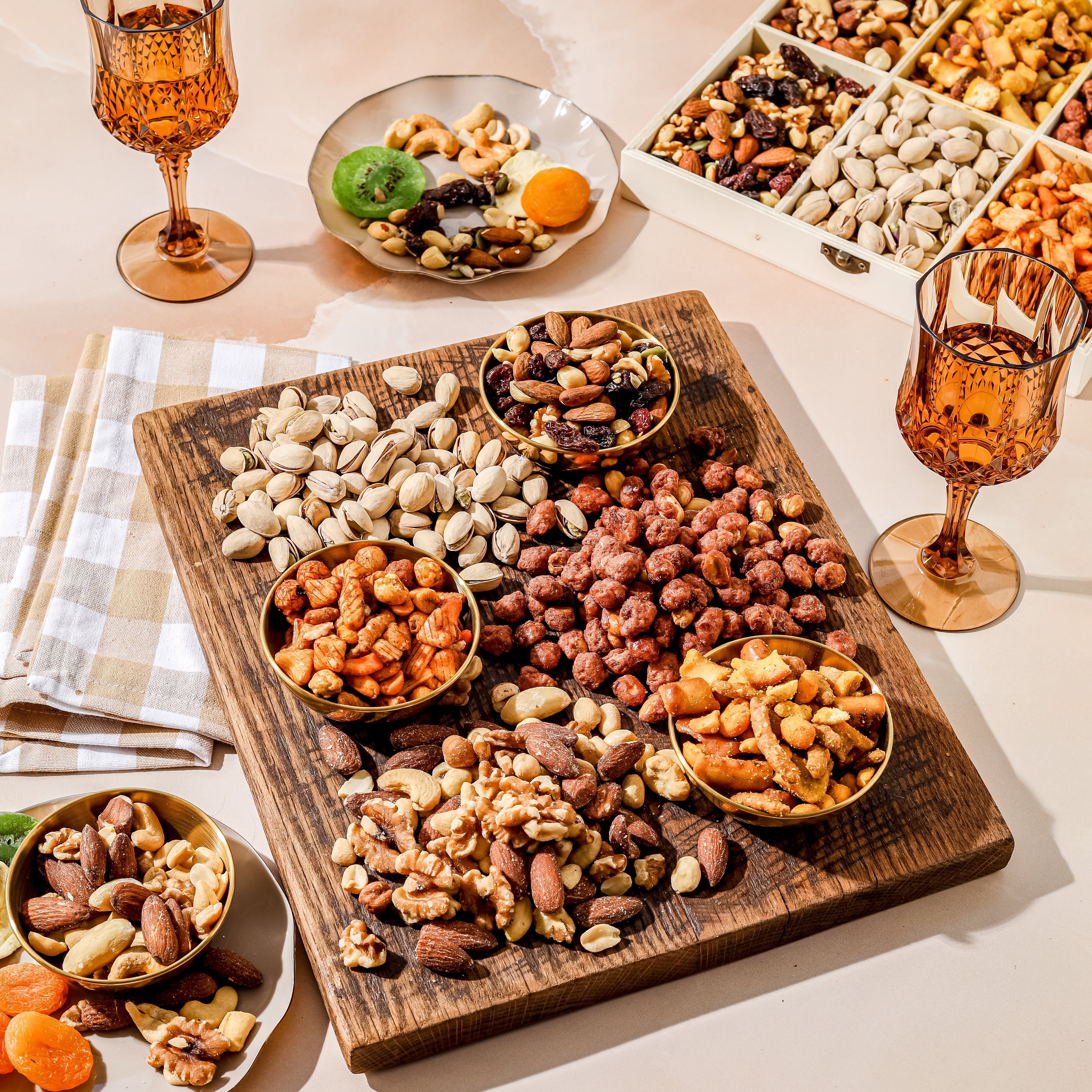 Birthday Nut Gift Crate – Gourmet Gift Box in a Rustic Wooden Box