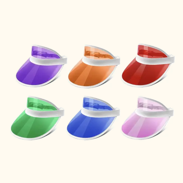 Summer Retro Clear Visor