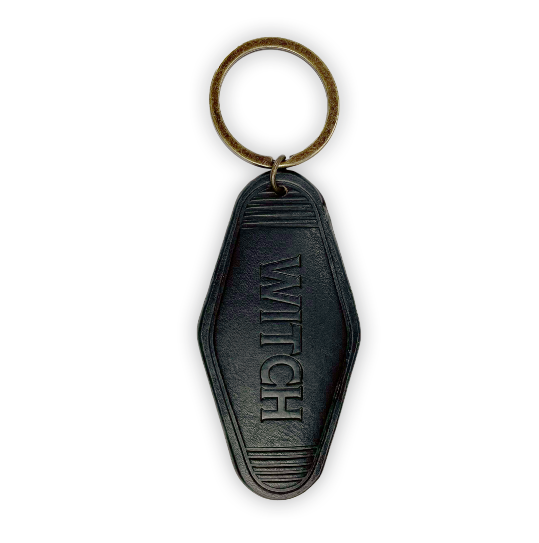 Witch Leather Keychain