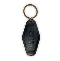 Witch Leather Keychain