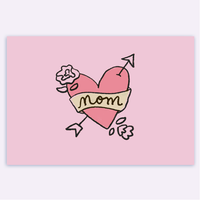 Mom Tattoo Card