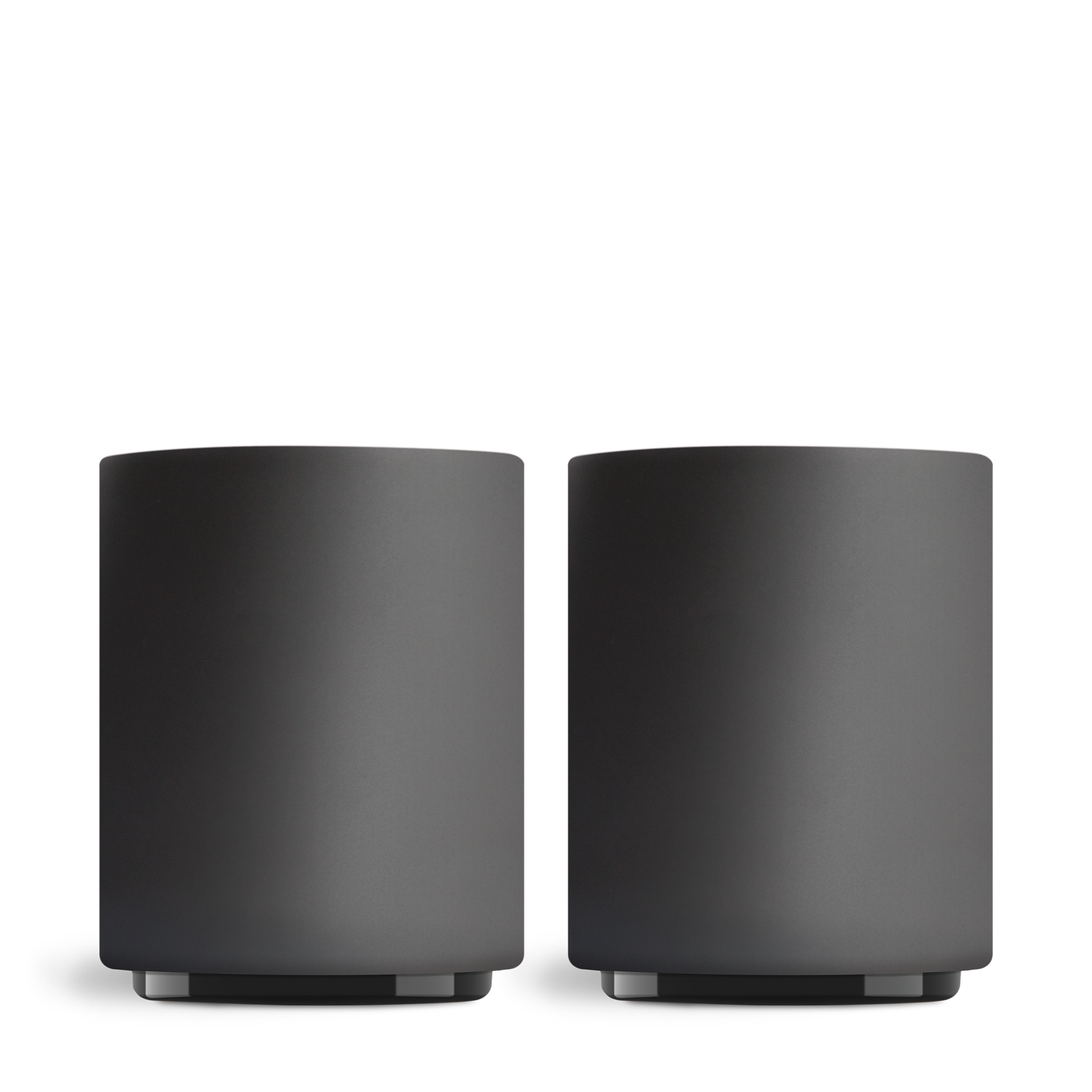 Monty Milk Art Cups-Matte Black-11 oz-Set of 2-Fellow