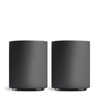 Monty Milk Art Cups-Matte Black-11 oz-Set of 2-Fellow