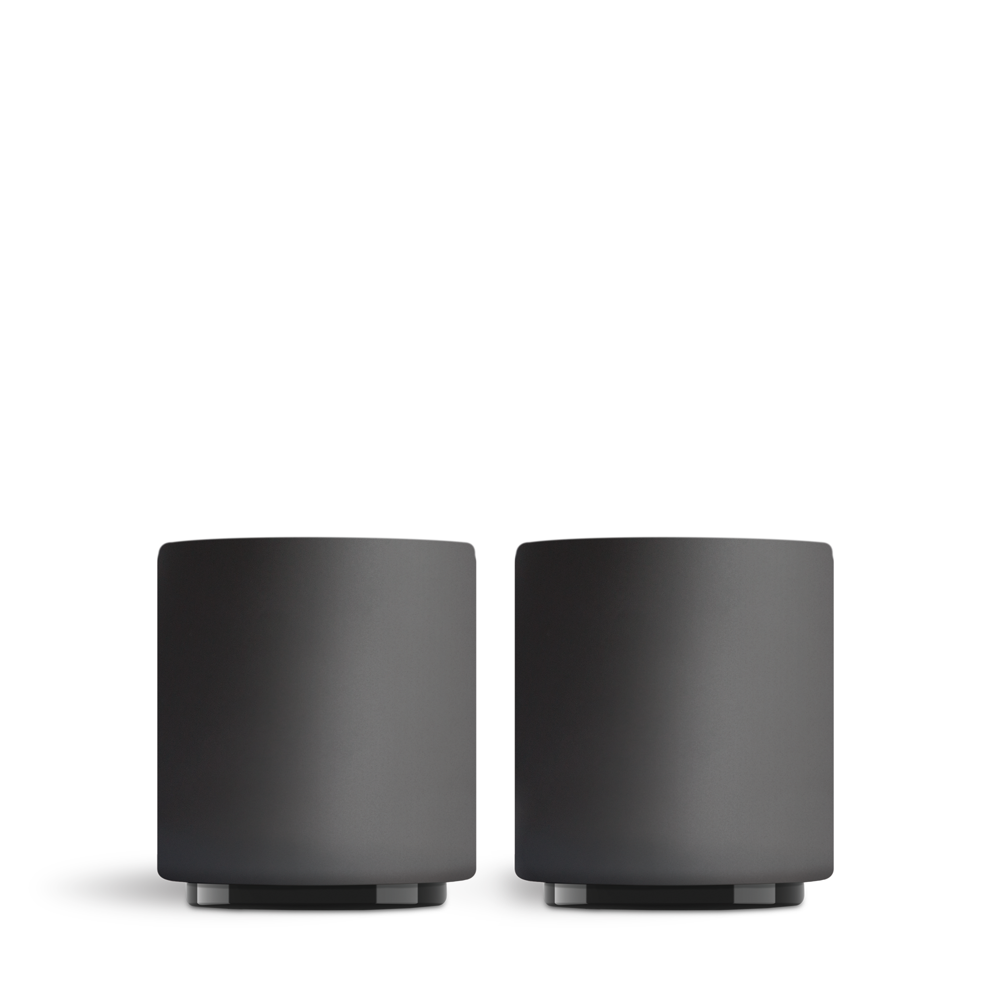 Monty Milk Art Cups-Matte Black-4.5 oz-Set of 2-Fellow