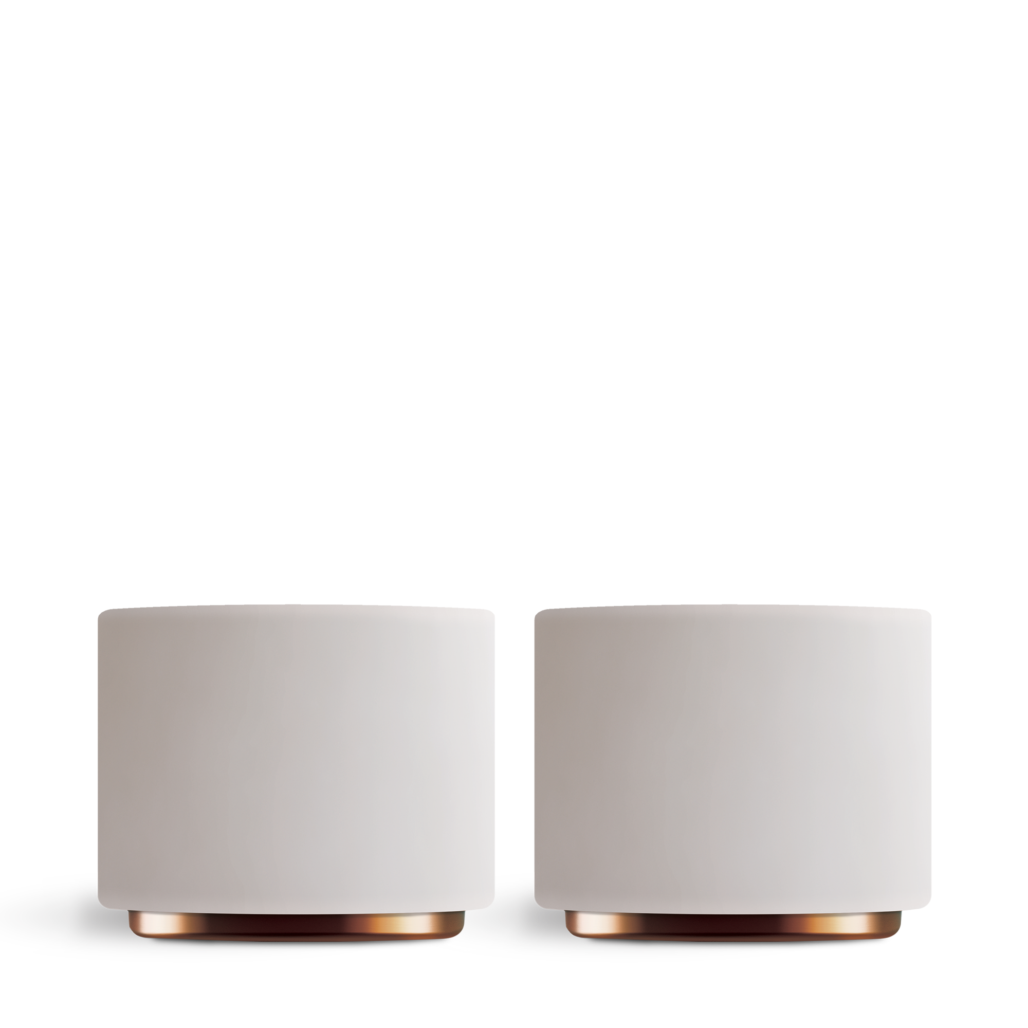 Monty Milk Art Cups-Matte White-6.5 oz-Set of 2-Fellow