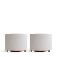 Monty Milk Art Cups-Matte White-6.5 oz-Set of 2-Fellow