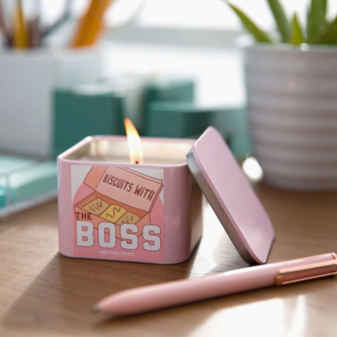 Biscuits with the Boss Candle